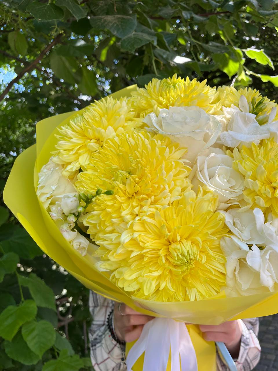 Мікс з одноголовими хризантемами