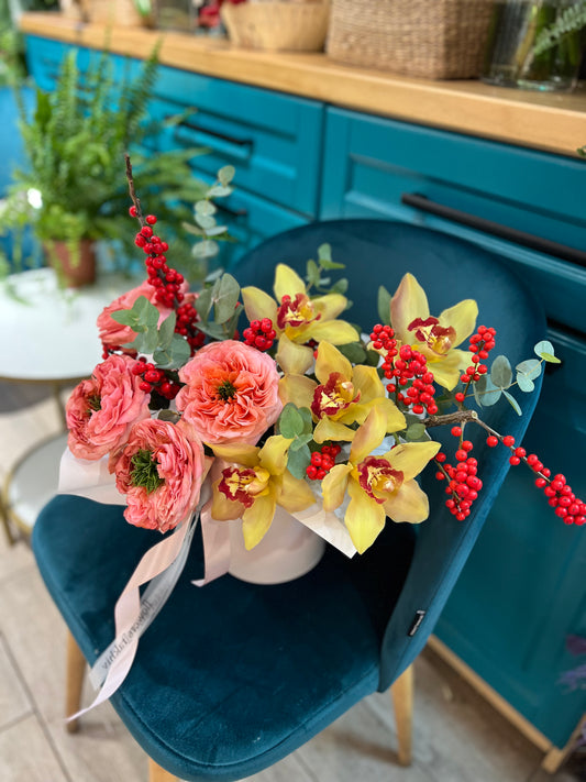 Композиція з орхідеями