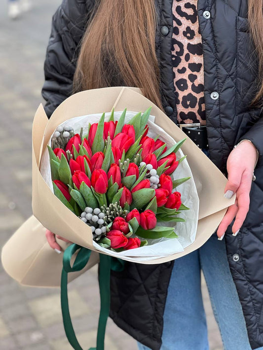 Букет з тюльпанів