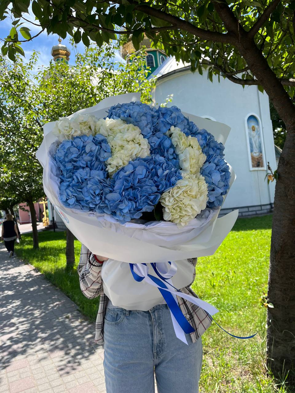 Букет з гортензій 15 шт
