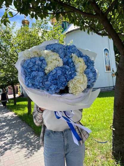 Букет з гортензій 15 шт